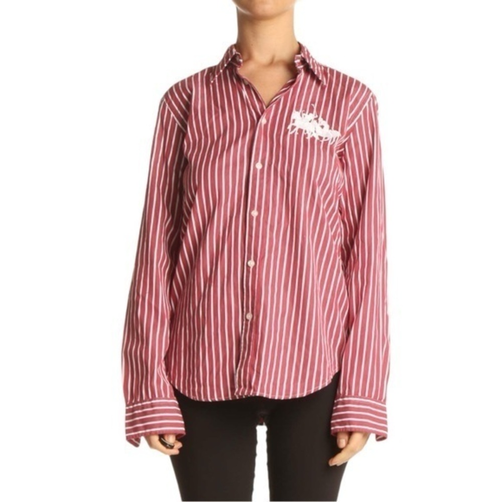 Ralph Lauren Sport Red Striped All Day Wear Shirt